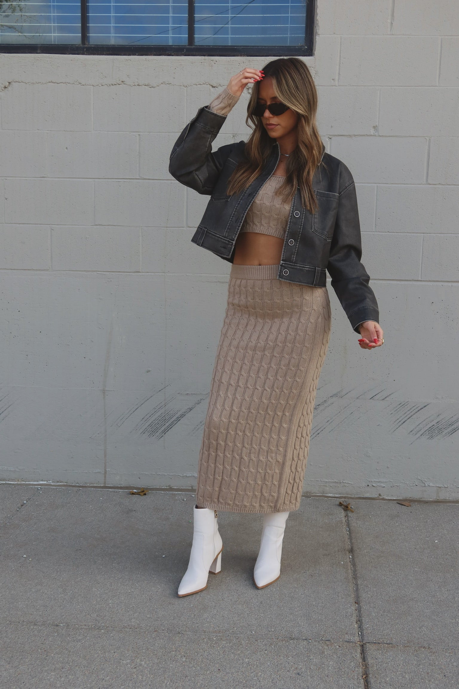 Chloe Knit Midi Set