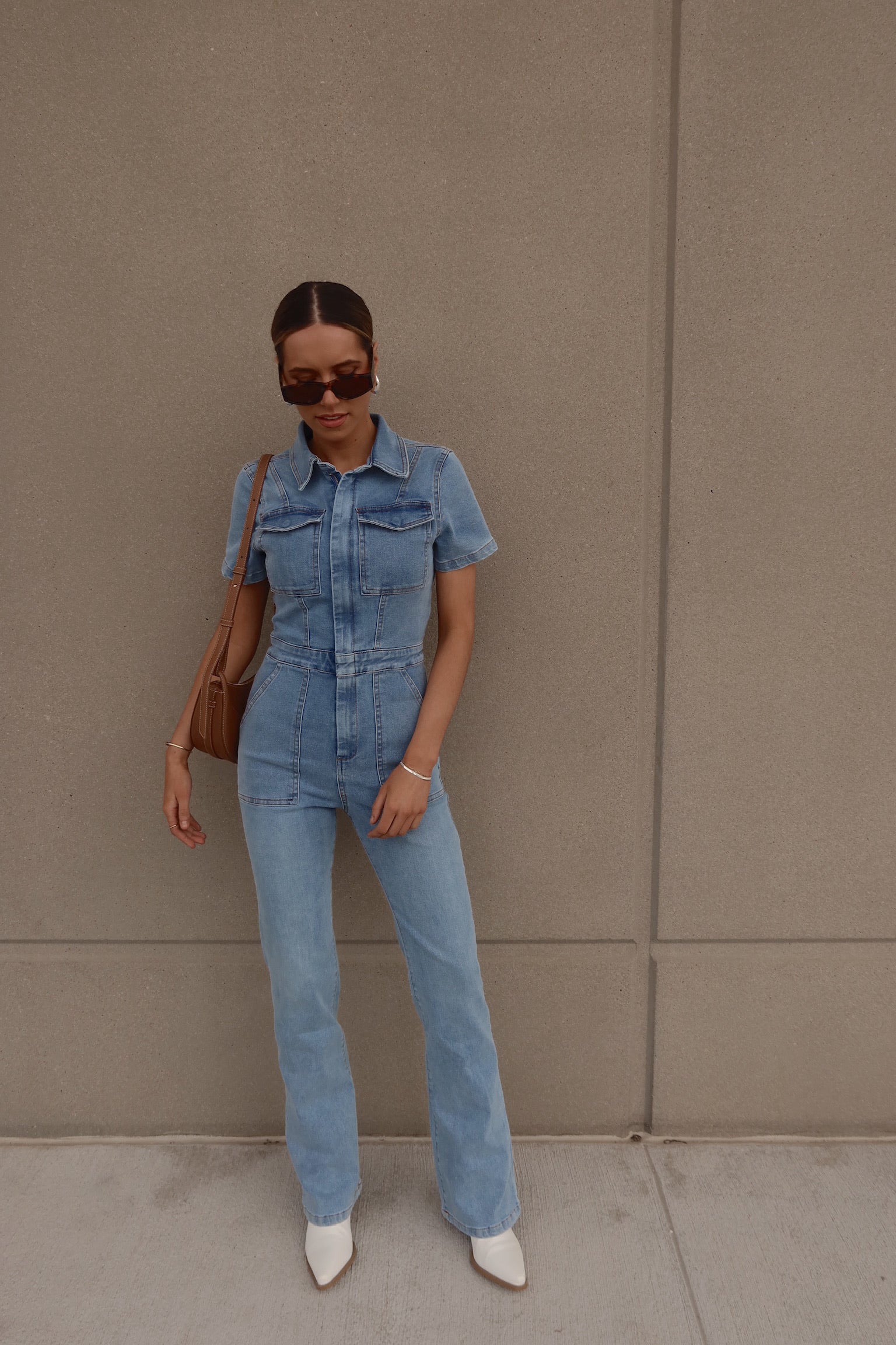 Chelsey Blue Denim Jumpsuit