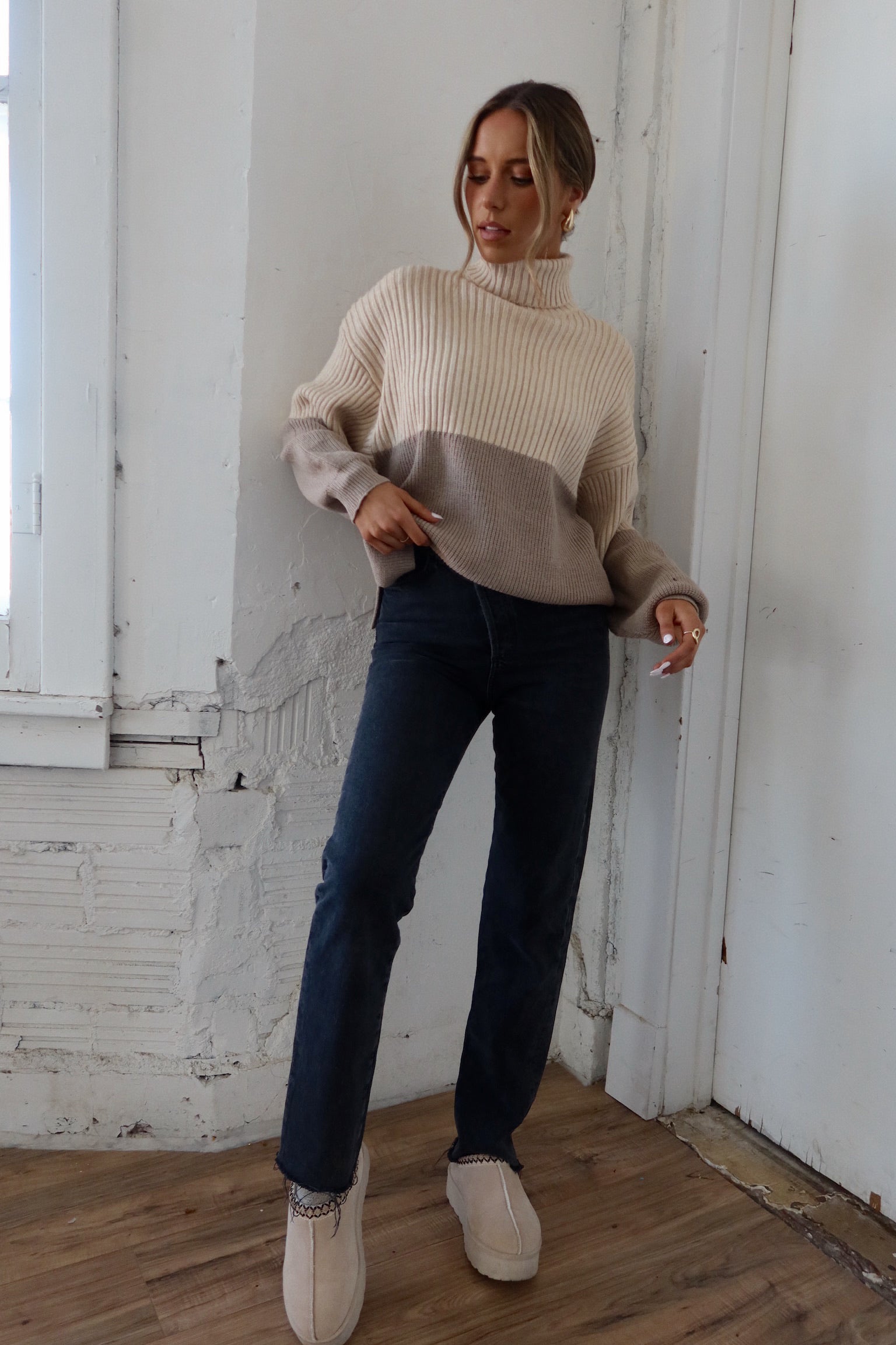 Candice Color-Block Sweater
