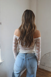 RESTOCKED: Claire Split Lace Long Sleeve Top