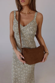 BILLINI : Collins Suede Cross Body Bag In Cocoa