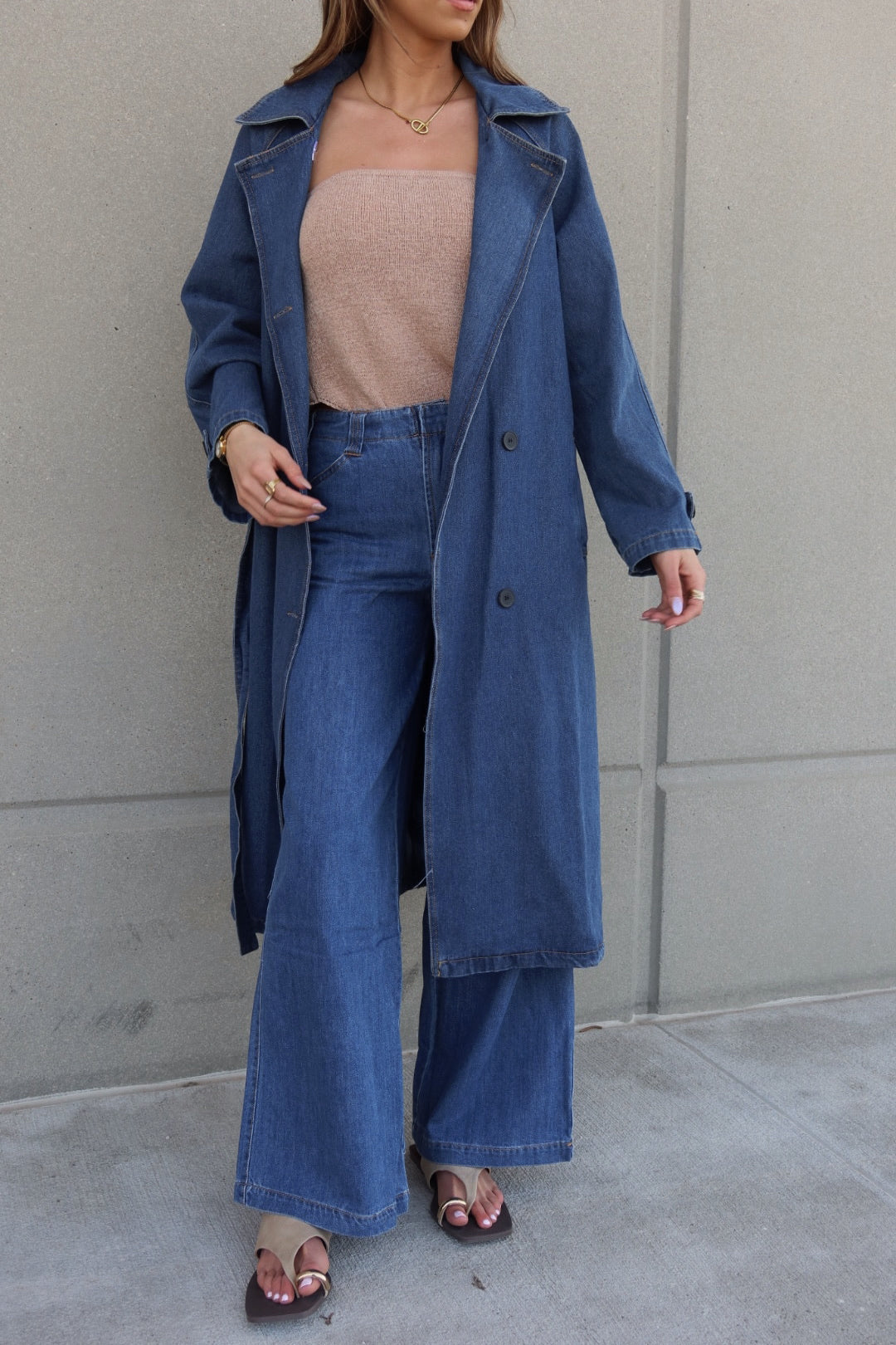 Keaton Wide Leg Denim Pants