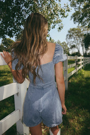 RESTOCKED: Sadie Denim Romper