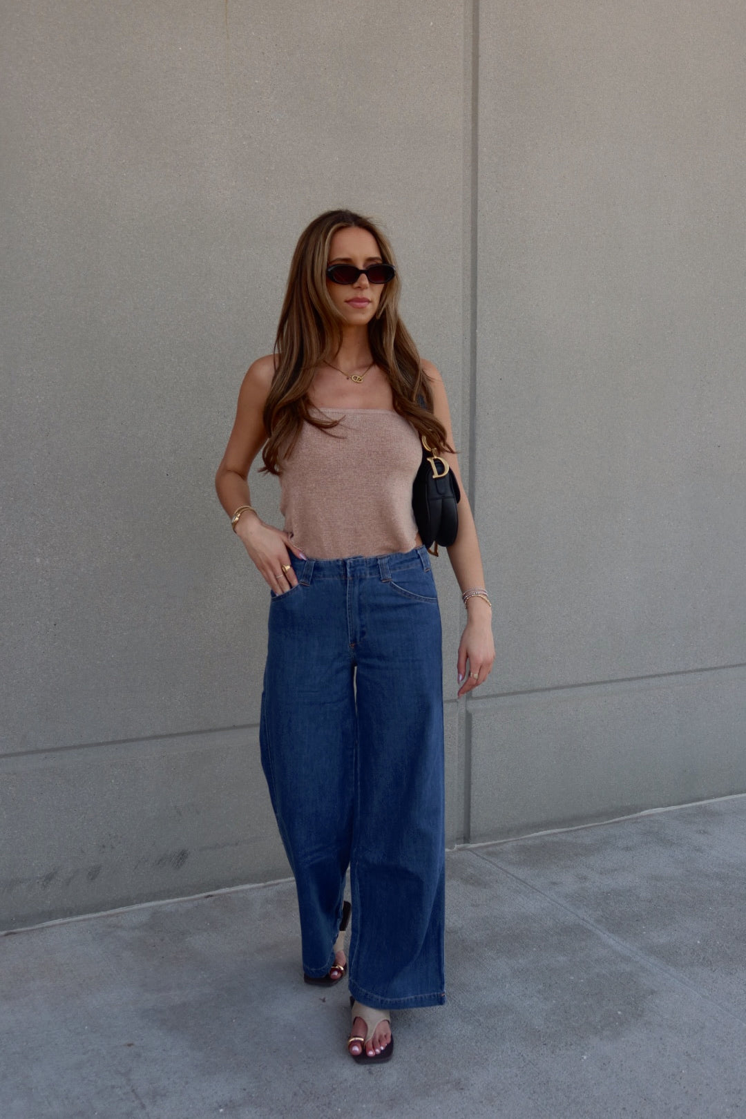 Keaton Wide Leg Denim Pants