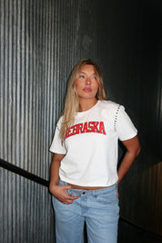 No Place Like Nebraska Studded Tee