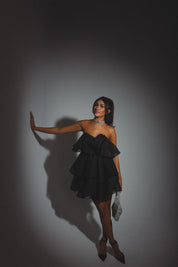 Lily Rose Strapless Tiered Mini Dress