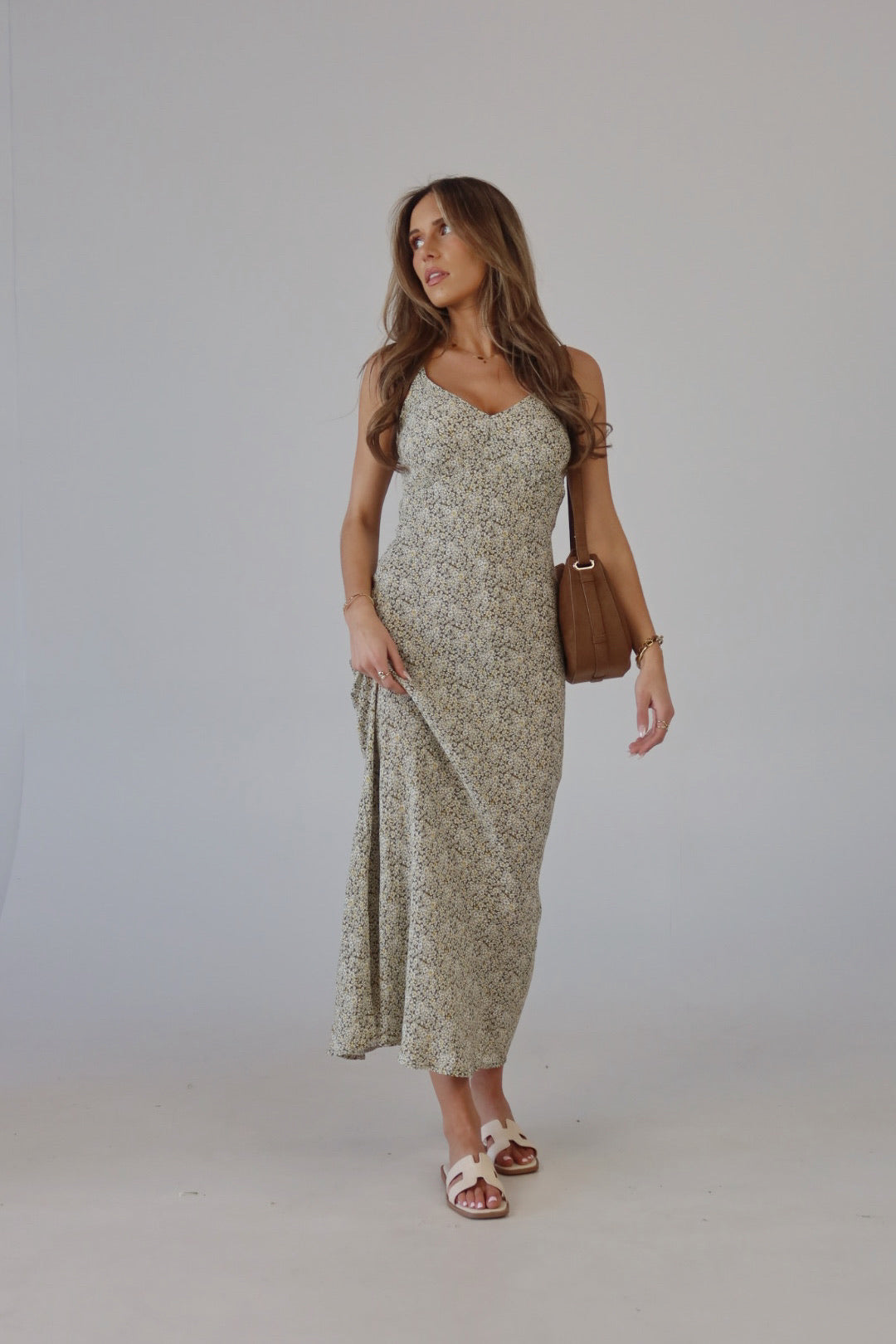 Dahlia Floral Midi Dress