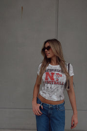 Nebraska Football Camo Baby Tee