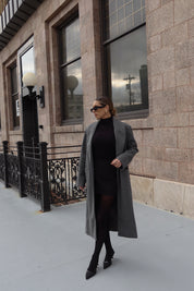 SALE :Drew Trench Coat in Grey