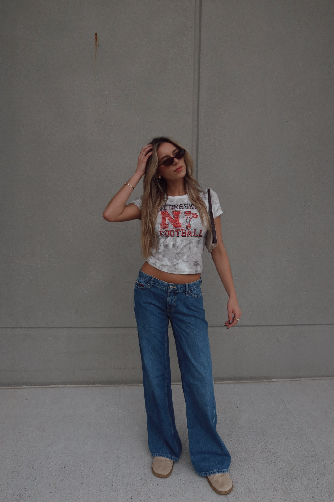 Nebraska Football Camo Baby Tee