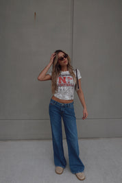 Nebraska Football Camo Baby Tee