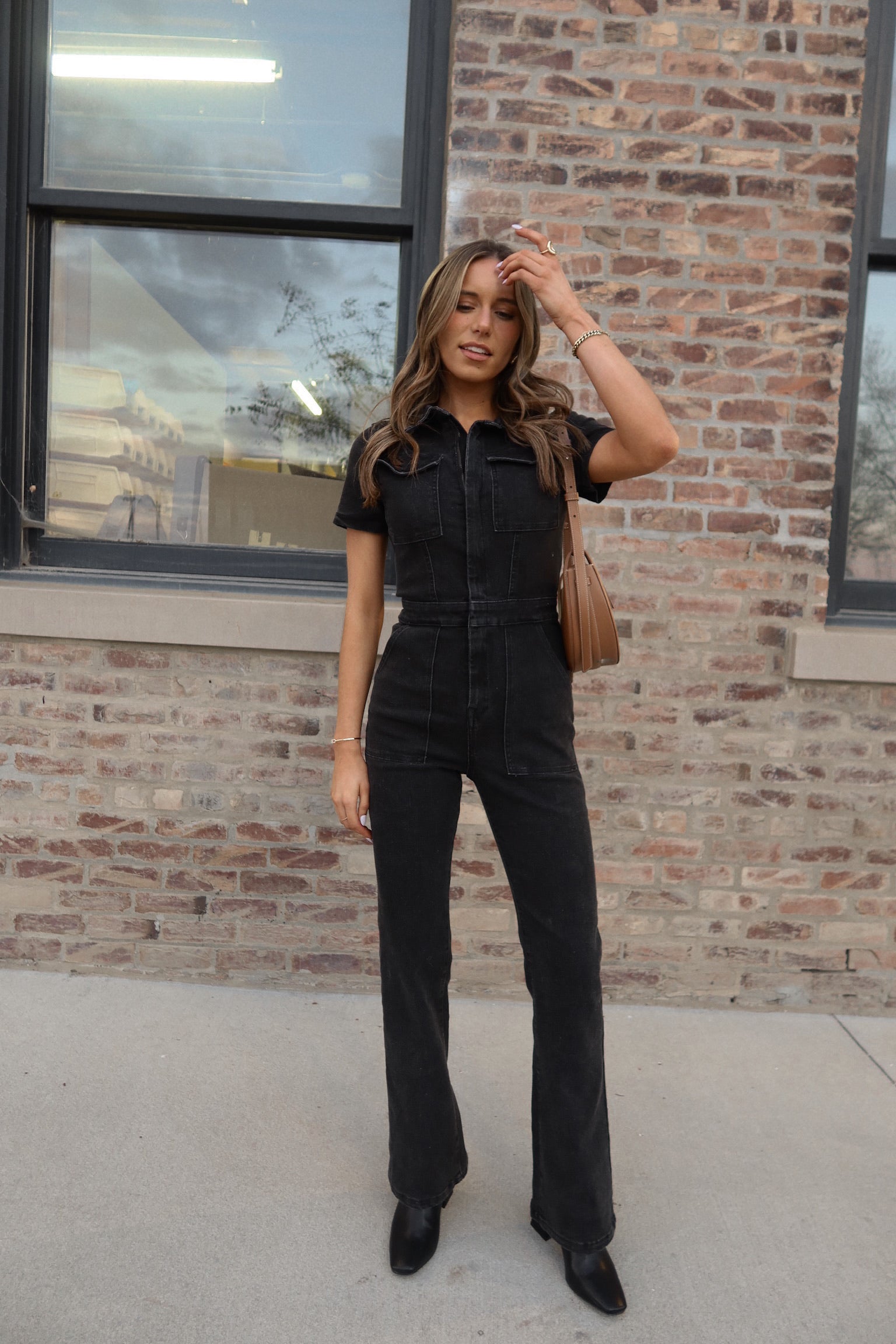 RESTOCKED: Chelsey Denim Jumpsuit