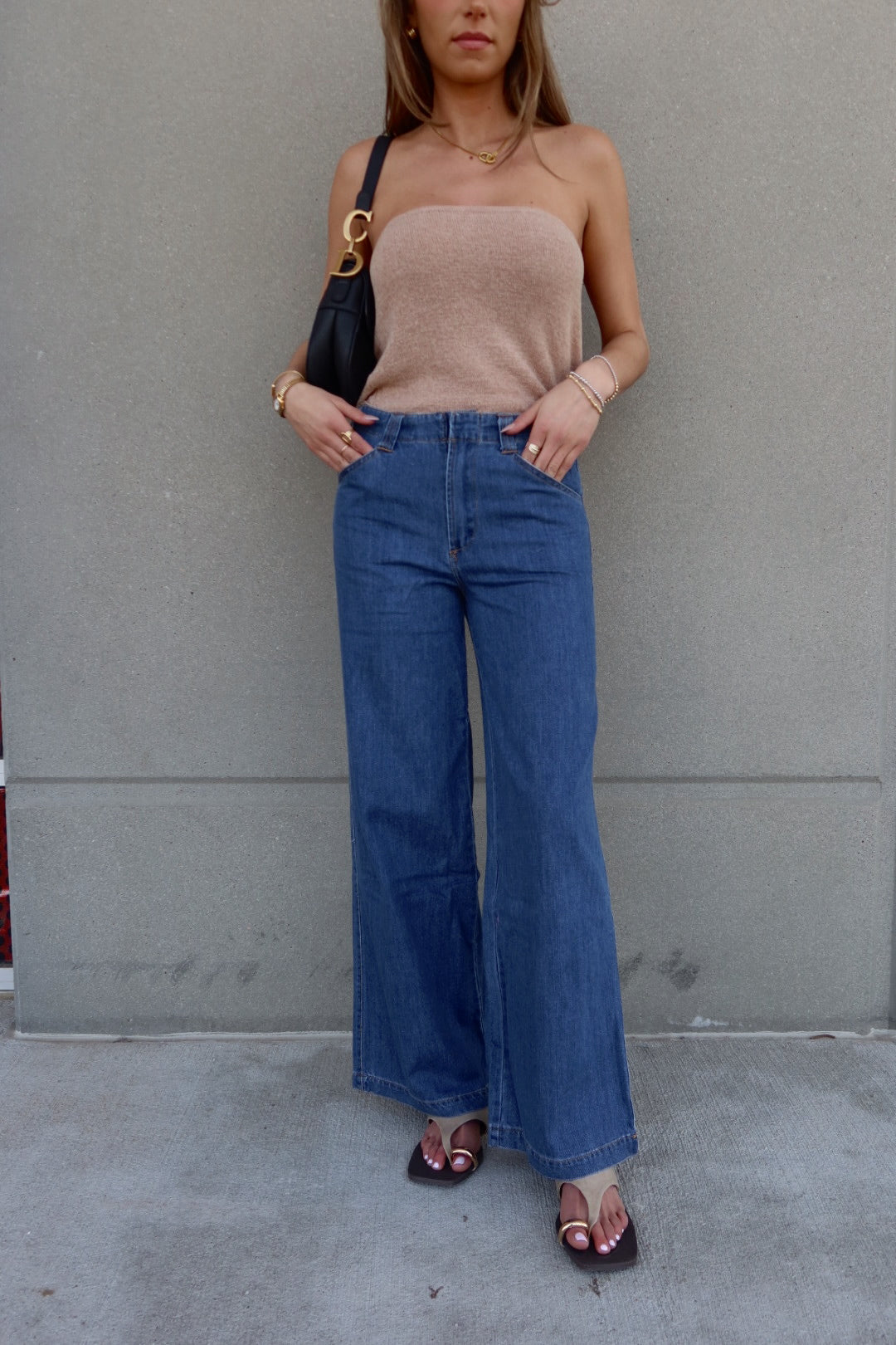 Keaton Wide Leg Denim Pants