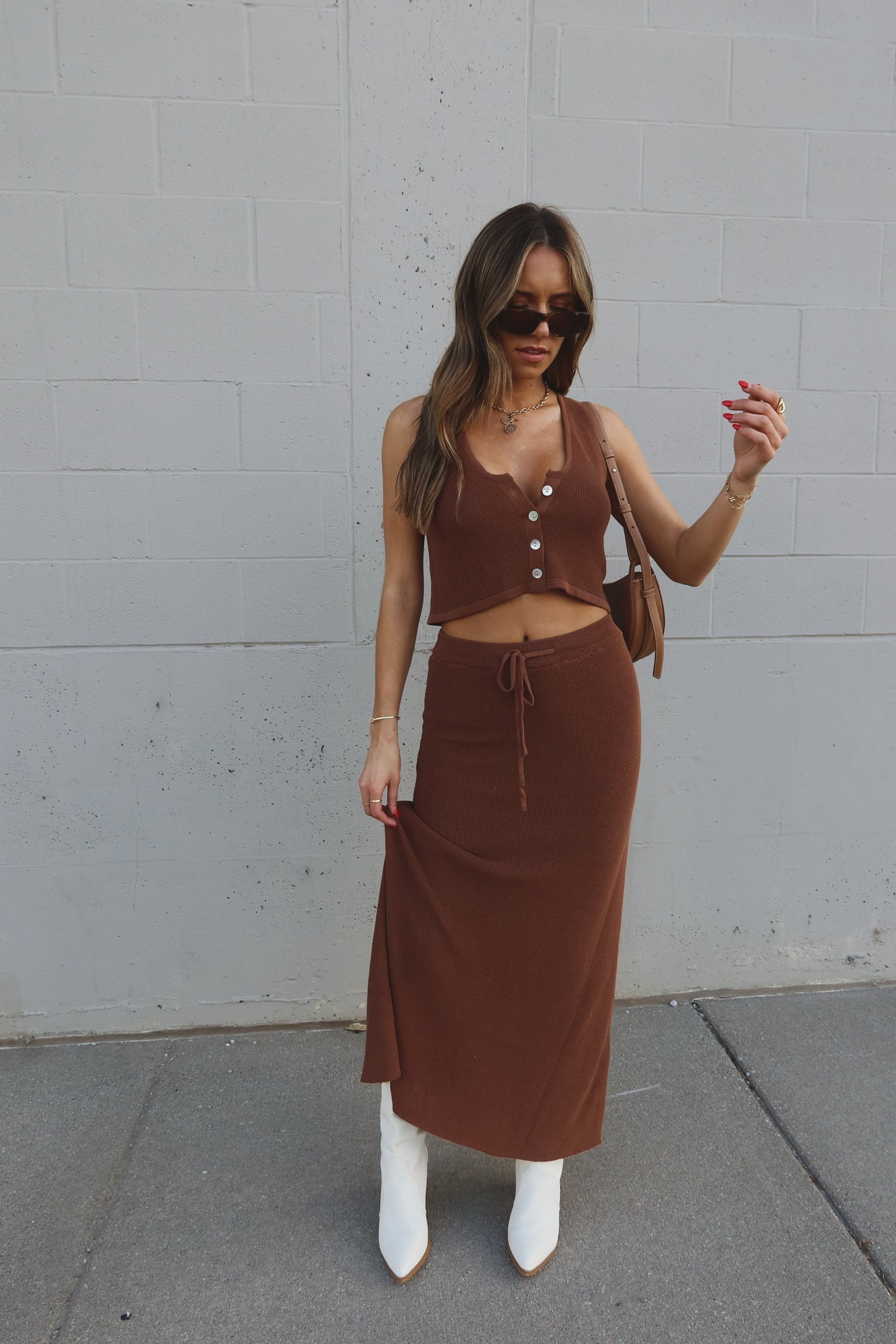 Janina Knit Midi Set