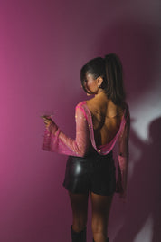 Ariana Jewel Mesh Top