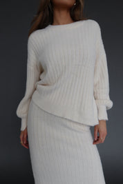 Andie Ribbed Knit Midi Skirt