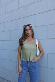 Sadie Satin Tube Top
