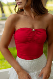 Dolly Red Tube Top