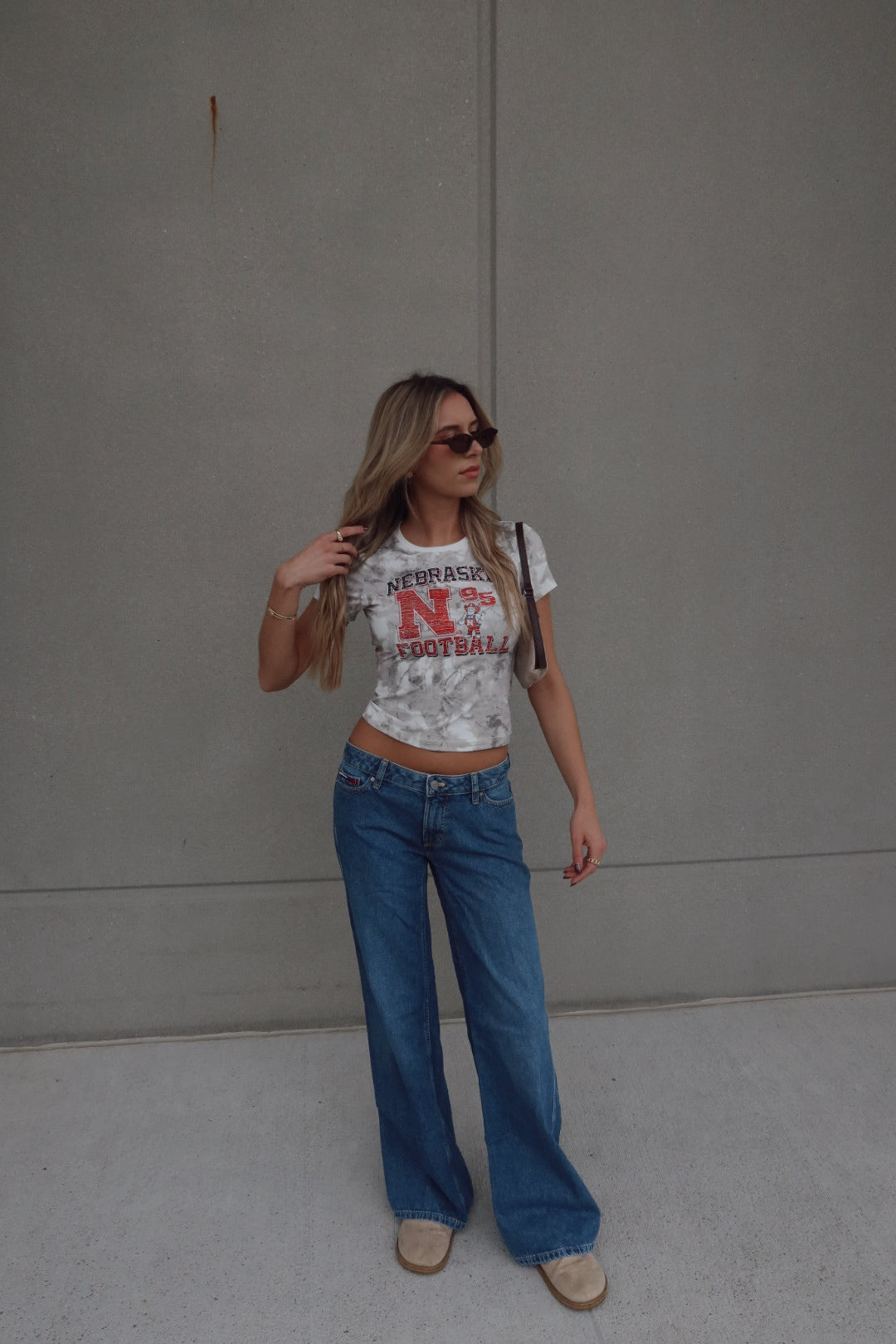 Nebraska Football Camo Baby Tee