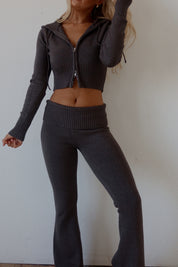 Hayden Knit Zip Up Set