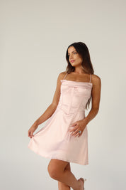 Kelsea Satin Bustier Mini Dress