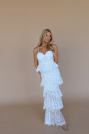 Mabel Lace Bustier Maxi Dress