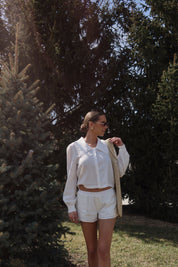 Linen Low Rise Short