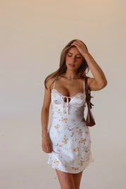 Belle Floral Print Mini Dress