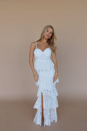 Mabel Lace Bustier Maxi Dress