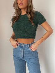 Jillian Cropped Sweater Top
