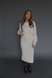 Andie Ribbed Knit Midi Skirt