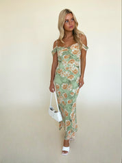 SALE :Carina Floral Midi Dress