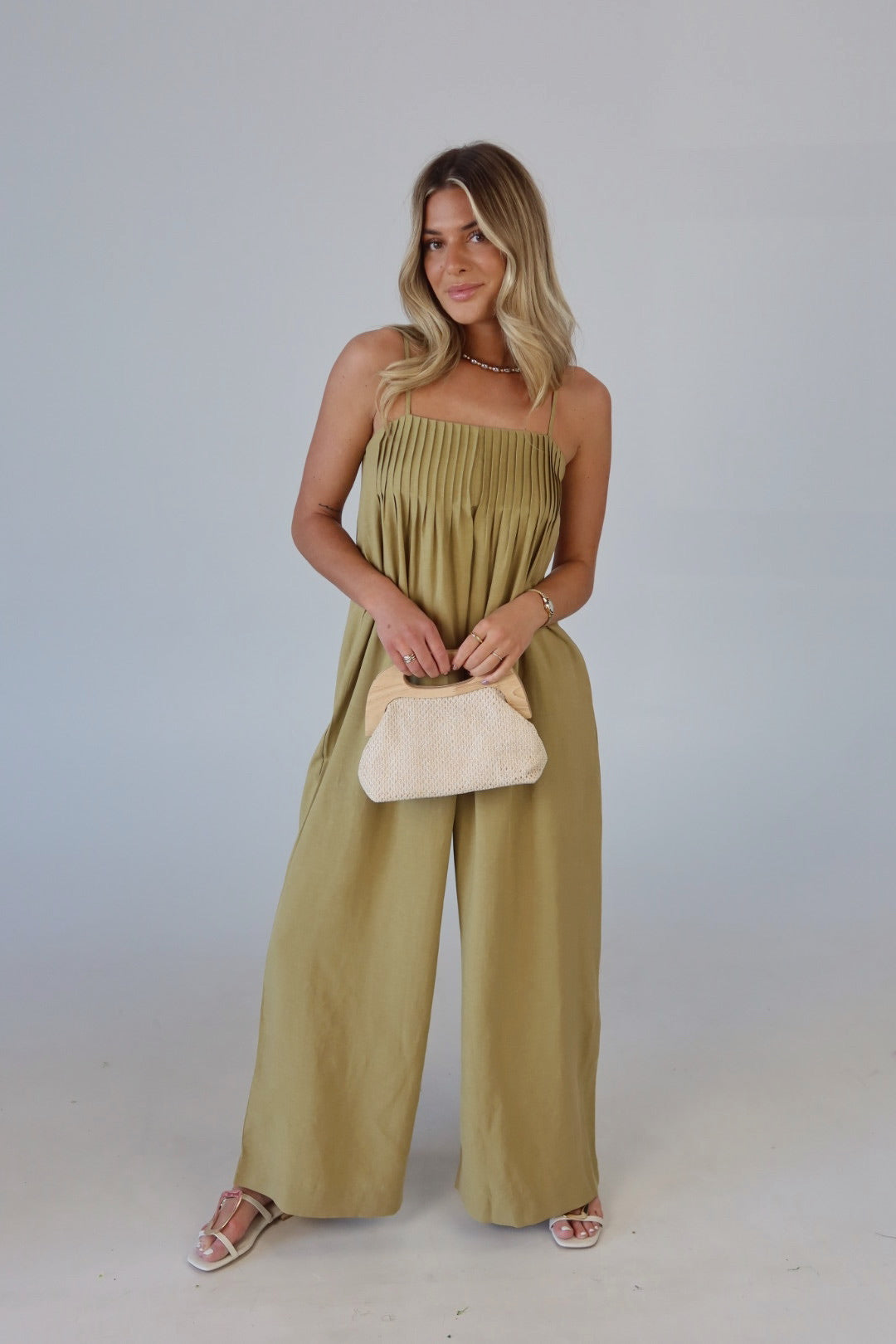 Eden Wide Leg Linen Jumpsuit