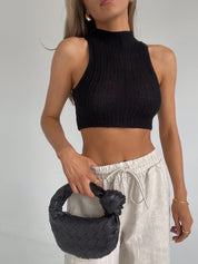 Hailey Knit Top In Black