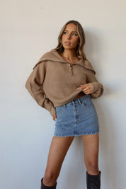 Ava Quarter Zip Sweater