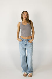 Jazzie Metallic Knit Top