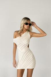 Mollie One Shoulder Knit Dress