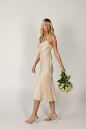 Amberlyn Midi Satin Dress