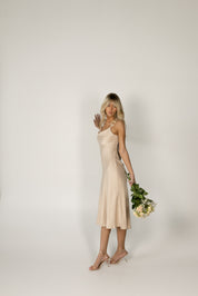 Amberlyn Midi Satin Dress