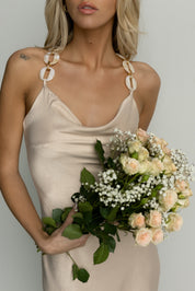 Amberlyn Midi Satin Dress