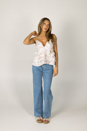 Janessa Floral Tiered Tank