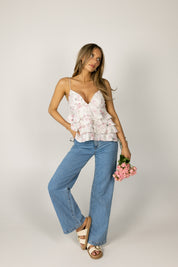 Janessa Floral Tiered Tank
