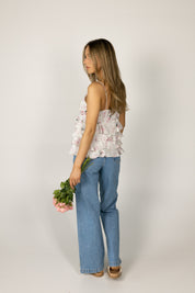 Janessa Floral Tiered Tank