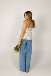 Janessa Floral Tiered Tank