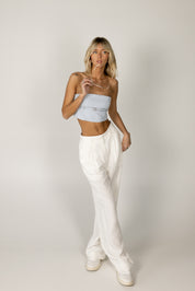 Indigo Belted Tube Top