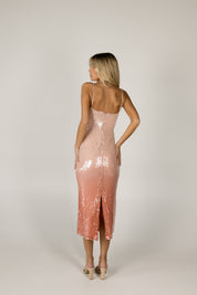 Cecilia Sequin Ombré Midi Dress