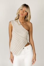 Taylor One Shoulder Asymmetrical Hem Top