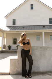 Nico Crochet Pant in Black