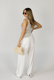 Kinzley Split Front Sequin Top