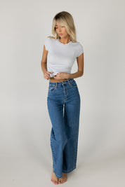 Brooklyn Ribbed Top in Viola